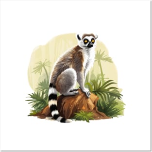 Adorable Lemur Posters and Art